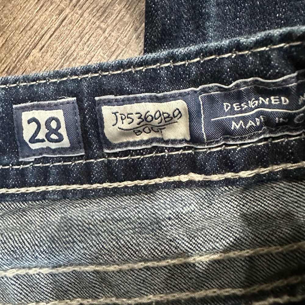 Retro Miss Me Denim Boot Cut Jeans. Sz28 - Picture 7 of 12